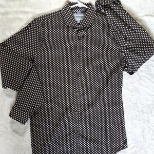 EXPRESS Fitted Mens Button Up Dress Shirt